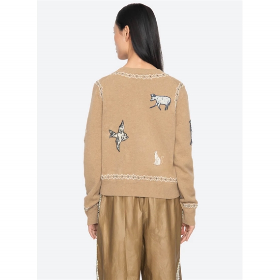 Sea New York Winslow Cardigan, Camel
